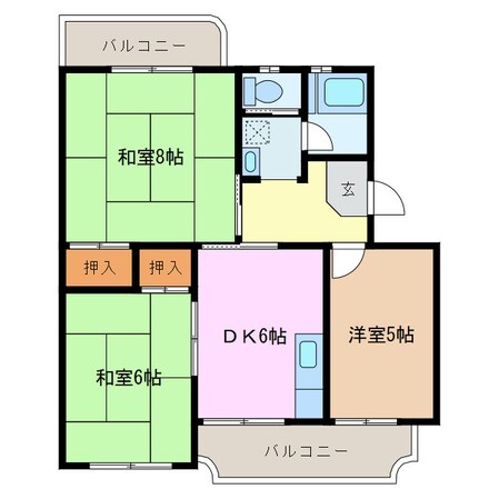 泊駅 徒歩4分 1階の物件間取画像